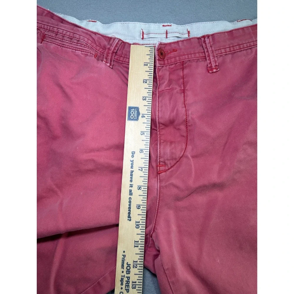 Polo Ralph Lauren Chino Shorts Mens 38 Salmon‎ Relaxed Distressed Flat Front